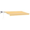 Auvent rétractable Sable 400 × 300 cm Tissu et Aluminium 637006637006