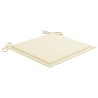 Chaises à manger d'extérieur lot de 6 et coussins Acacia massif 637009637009