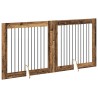 Porte de chien pliable avec supports 2 pcs Bois ancien 200,5 cm 637011637011