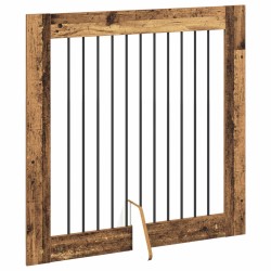 Porte de chien pliable avec supports 2 pcs Bois ancien 200,5 cm 637011637011