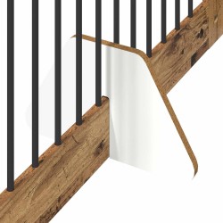 Porte de chien pliable avec supports 2 pcs Bois ancien 200,5 cm 637011637011