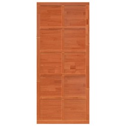 Porte de grange Brun cire 90 x 2,5 x 208 cm Bois de pin massif 637019637019