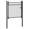 Porte de Clôture HORST 100 x 100 cm métal Noir Verrouillable 637020637020