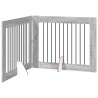 Porte de chien pliable avec supports 2 pcs Sonoma gris 200,5 cm 637021637021