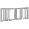 Porte de chien pliable avec supports 2 pcs Sonoma gris 200,5 cm 637021637021