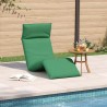 Transat pliant vert 175 x 54 x 8,5 cm en tissu Oxford 637022637022