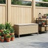 Pouf de Jardin Beige et crème 80 x 38 x 42 cm Rotin PE 637025637025