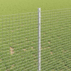 Clôture en fil soudé avec poteaux 50 x 1 m Acier galvanisé 637027637027