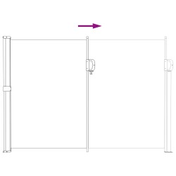 Store latéral rétractable Sable 300 x 140 cm Polyester 637034637034