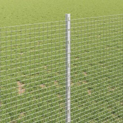 Clôture en fil soudé avec poteaux 50 x 1 m Acier galvanisé 637036637036
