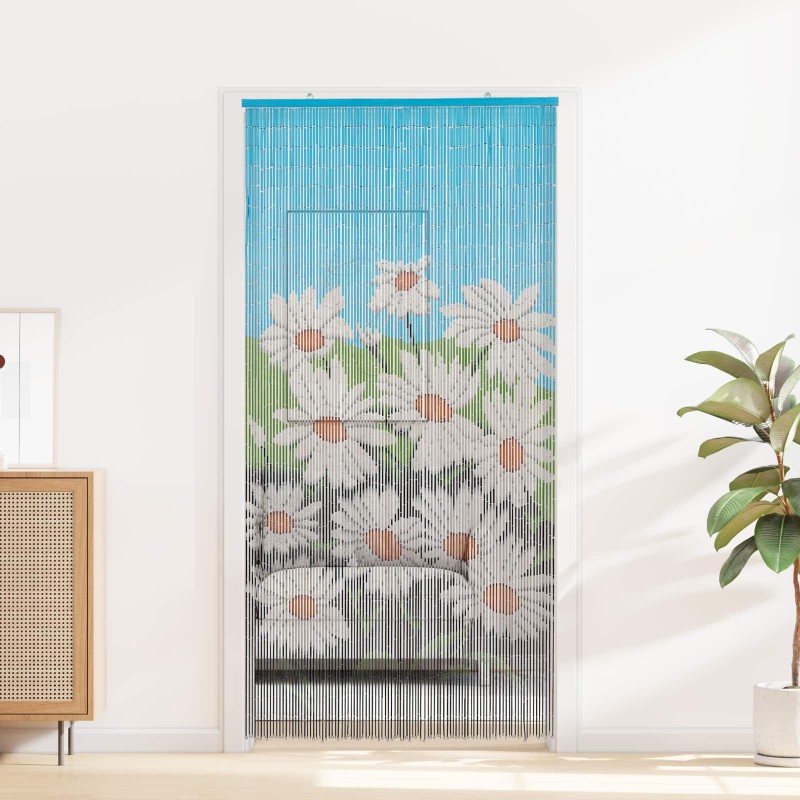 Rideau de porte anti-insectes multicolore 200 x 100 cm Bambou 637040637040