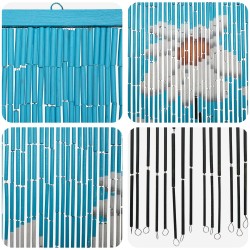 Rideau de porte anti-insectes multicolore 200 x 100 cm Bambou 637040637040