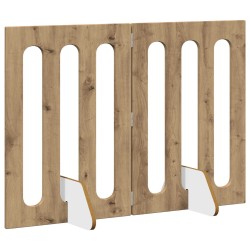 Clôture pliable pour animaux 2 pcs Chêne Artisanal 637045637045