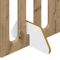 Clôture pliable pour animaux 2 pcs Chêne Artisanal 637045637045