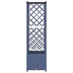 Lit Élevé avec Treillis et Toit Gris 124 x 40 x 136 cm PP 637063637063