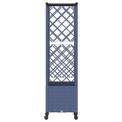 Lit Élevé avec Treillis et Toit Gris 124 x 40 x 142 cm PP 637068637068