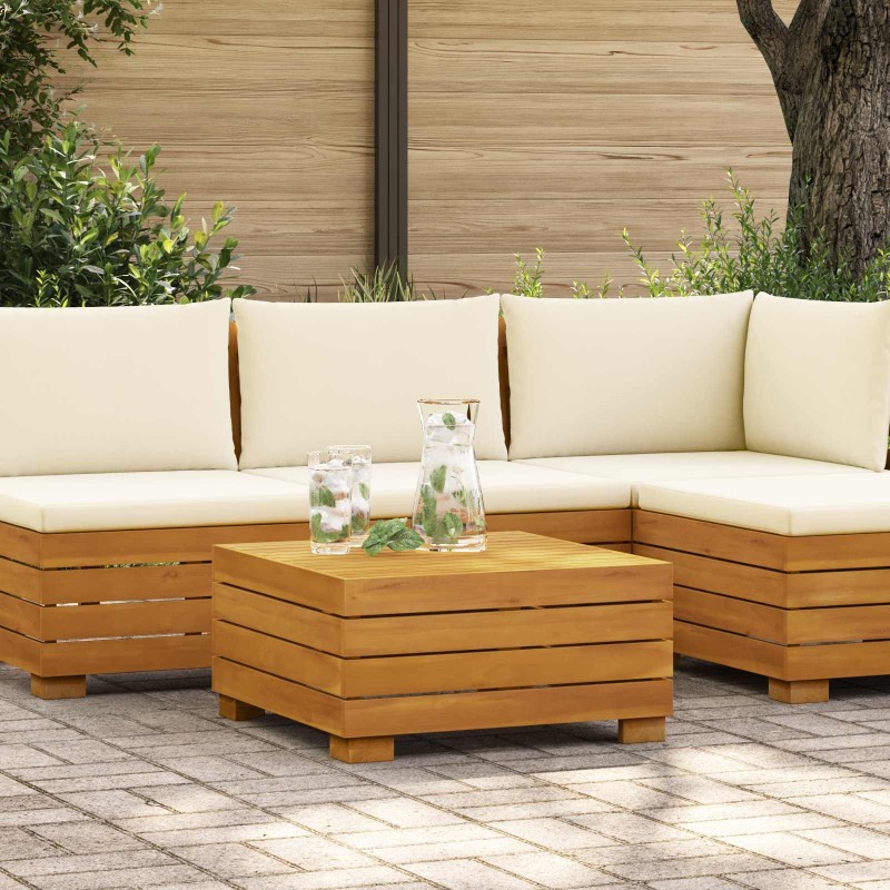 Table d'appoint de jardin Bois d'Acacia Massif Marron 637070637070