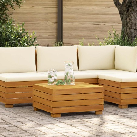 Table d'appoint de jardin Bois d'Acacia Massif Marron 637070637070