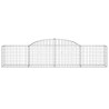 Paniers à gabions arqués 7 pcs 300x50x60/80 cm fer galvanisé 637087637087