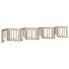 Porte de chien pliable avec supports 8 pcs Chêne Sonoma 60 cm 637088637088