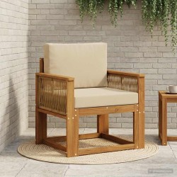 Sofa de milieu extérieur Bois d'Acacia Massif Naturel 637090637090