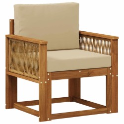 Sofa de milieu extérieur Bois d'Acacia Massif Naturel 637090637090