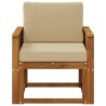 Sofa de milieu extérieur Bois d'Acacia Massif Naturel 637090637090