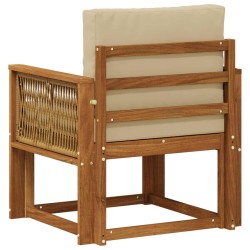 Sofa de milieu extérieur Bois d'Acacia Massif Naturel 637090637090