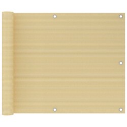 Écran de balcon Beige 75x600 cm PEHD 637091637091