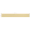 Écran de balcon Beige 75x600 cm PEHD 637091637091