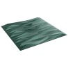 Panneaux muraux 24 pcs Vert Pierre 50 x 50 cm Mousse XPS 637093637093