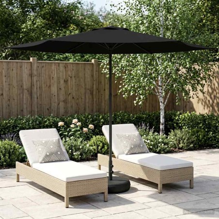 Parasol de jardin avec base 300 x 300 cm Polyester 637099637099