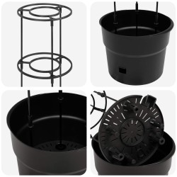 Cultivateur de Tomates Noir Ø 32 x 127 cm PP 637108637108