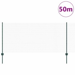 Clôture hexagonale avec poteau 50 x 1 m Acier recouvert de PVC 637109637109