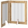 Porte de chien pliable avec supports 2 pcs Chêne artisanal 637114637114