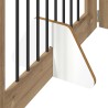 Porte de chien pliable avec supports 2 pcs Chêne artisanal 637114637114