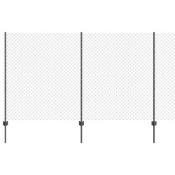 Clôture grillagée avec poteau 10 x 1,4 m Acier recouvert de PVC 637122637122