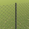 Clôture grillagée avec poteau 10 x 1,4 m Acier recouvert de PVC 637122637122