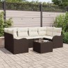 Ensemble de canapé de jardin Marron 55 x 55 x 37 cm polyrotin 637127637127