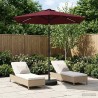 Parasol de jardin avec lumières LED et base 230 x 230 cm 637133637133