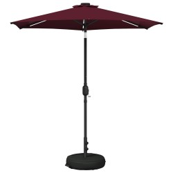 Parasol de jardin avec lumières LED et base 230 x 230 cm 637133637133