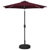 Parasol de jardin avec lumières LED et base 230 x 230 cm 637133637133