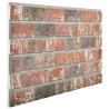 Panneaux muraux 10 pcs Marron foncé et gris 100 x 50 cm 637140637140