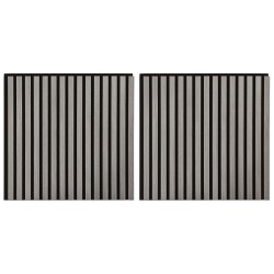 Panneaux muraux 2 pcs Gris 60,5 x 60 cm 637141637141