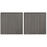 Panneaux muraux 2 pcs Gris 60,5 x 60 cm 637141637141