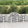 Paniers à gabions arqués 8 pcs 200x50x80/100 cm Fer galvanisé 637143637143