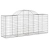 Paniers à gabions arqués 8 pcs 200x50x80/100 cm Fer galvanisé 637143637143