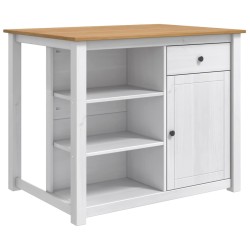 Chariot de cuisine PANAMA 2 pcs Blanc et Cire de Miel 637149637149