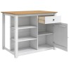 Chariot de cuisine PANAMA 2 pcs Blanc et Cire de Miel 637149637149