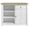 Chariot de cuisine PANAMA 2 pcs Blanc et Cire de Miel 637149637149